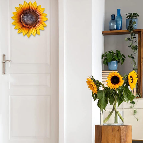 YEAHOME girasol instalado en porche mejorando ambiente exterior