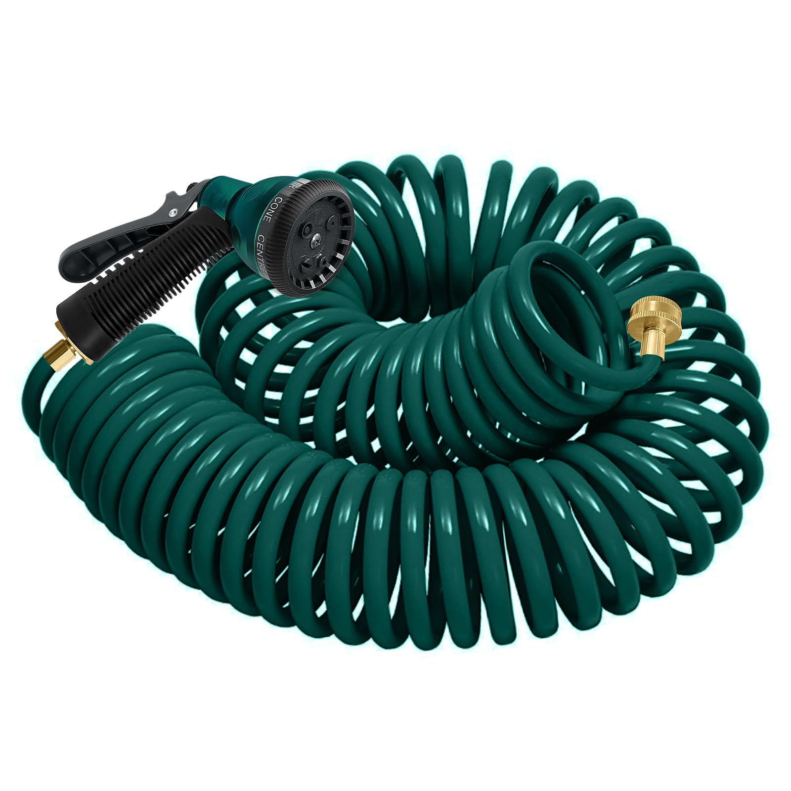 YESTAR manguera enrollable vista frontal y compacta, guarda espacio
