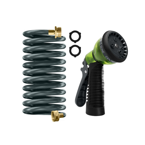 YESTAR manguera frontal compacta mostrando empaquetado y longitud
