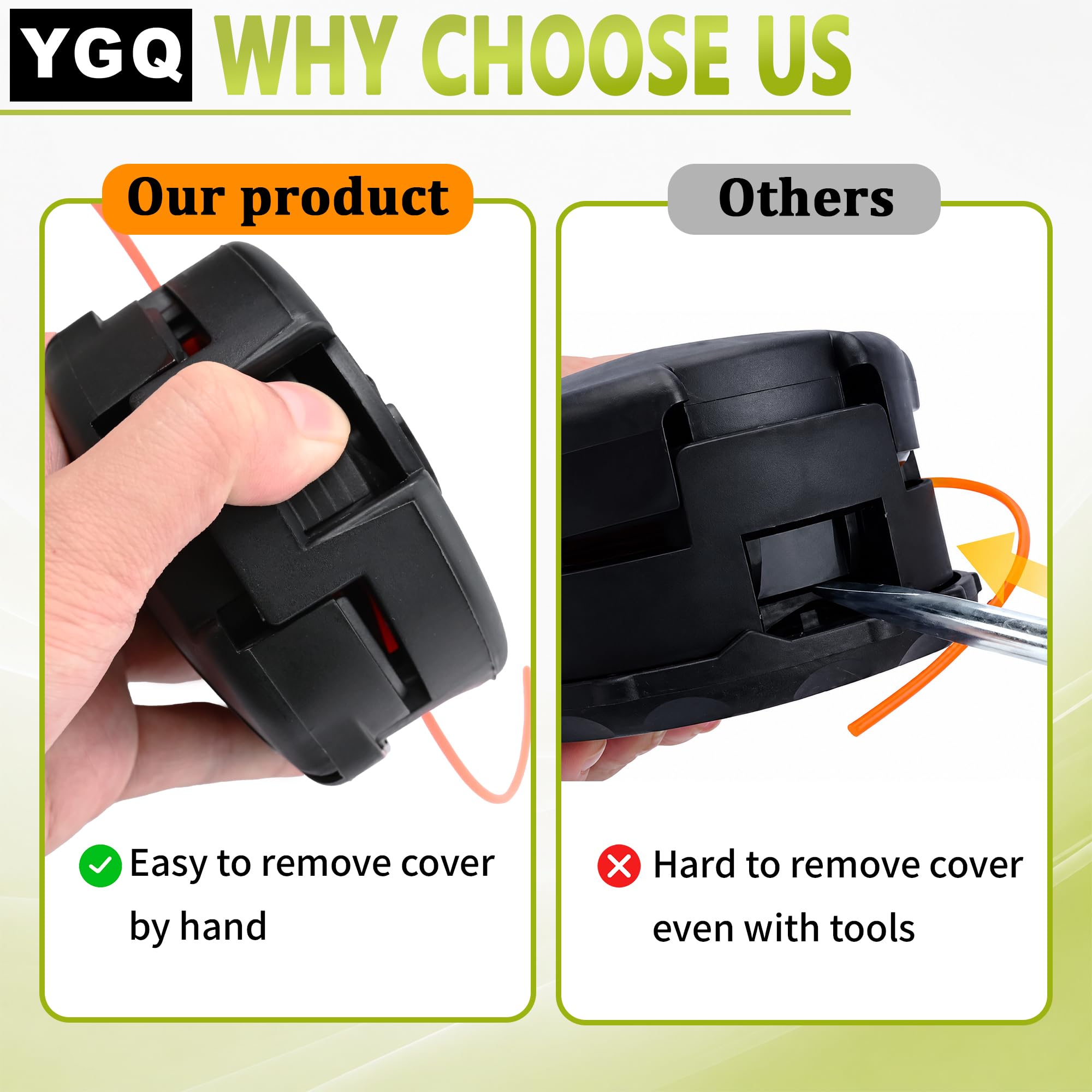 YGQ vista inferior con rosca compatible mostrando ajuste seguro