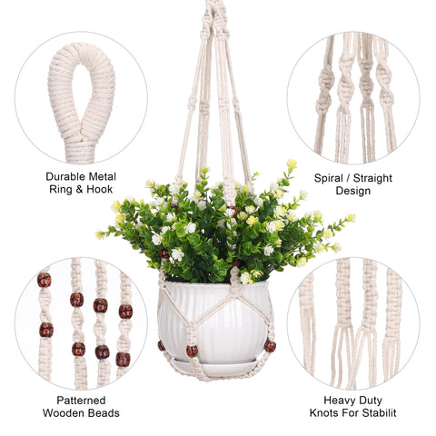 YIBOT cuentas decorativas en macramé que aportan textura y estilo boho