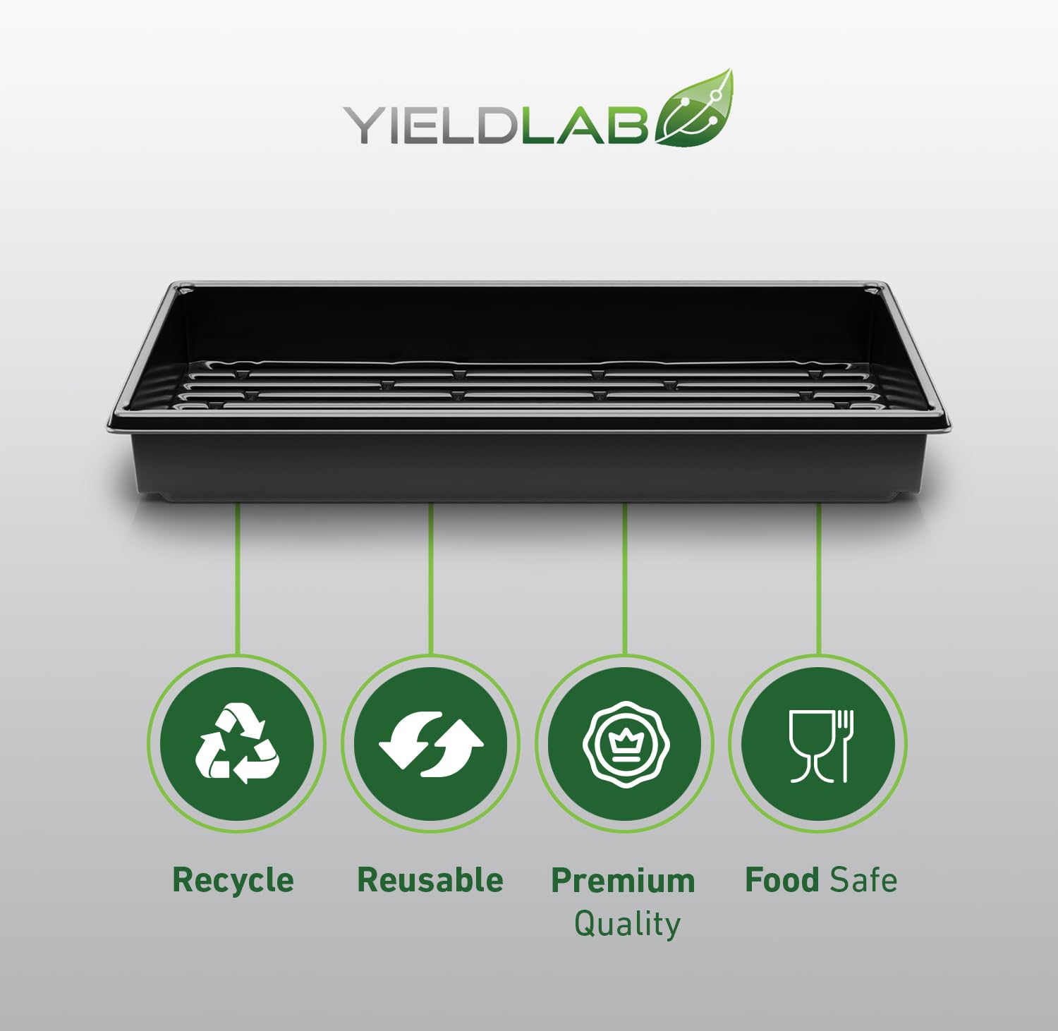 Yield Lab etiqueta con dimensiones 10x20 para identificar compatibilidad