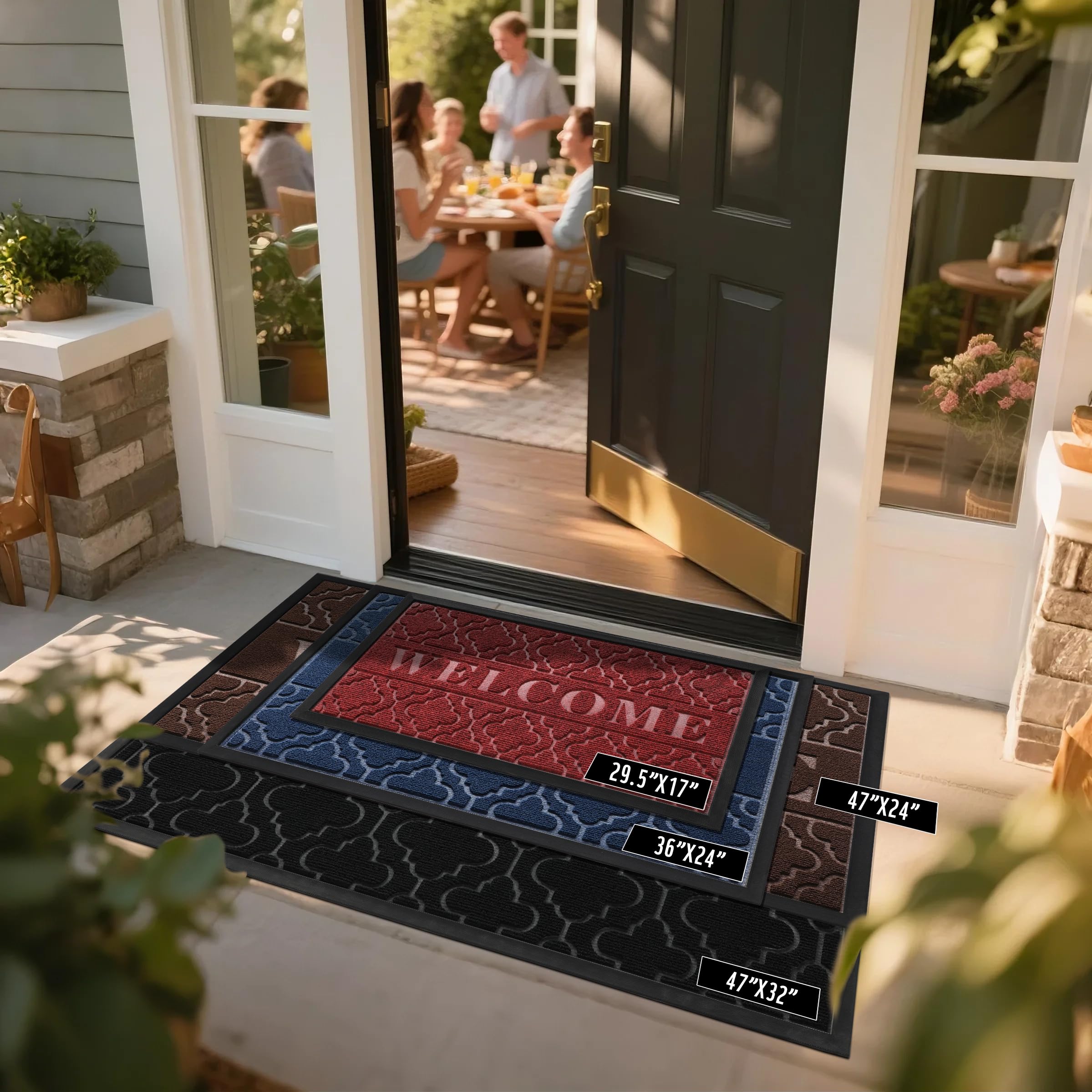 Yimobra respaldo de goma natural que aporta agarre antideslizante