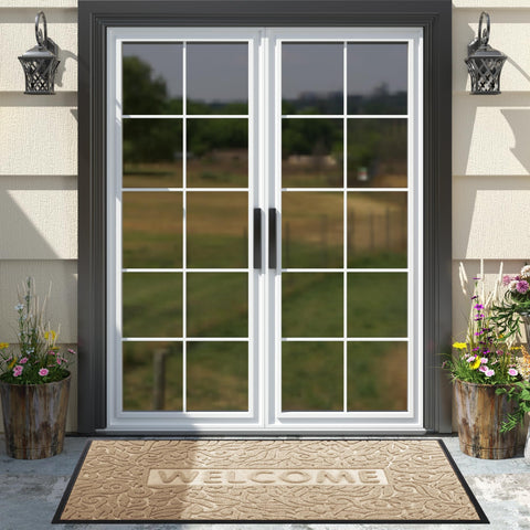 Yimobra felpudo en porche beige mejora la estética exterior