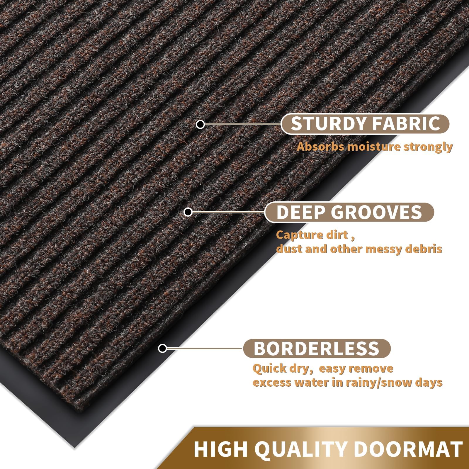 Yimobra textura de ranuras que atrapa suciedad y absorbe humedad