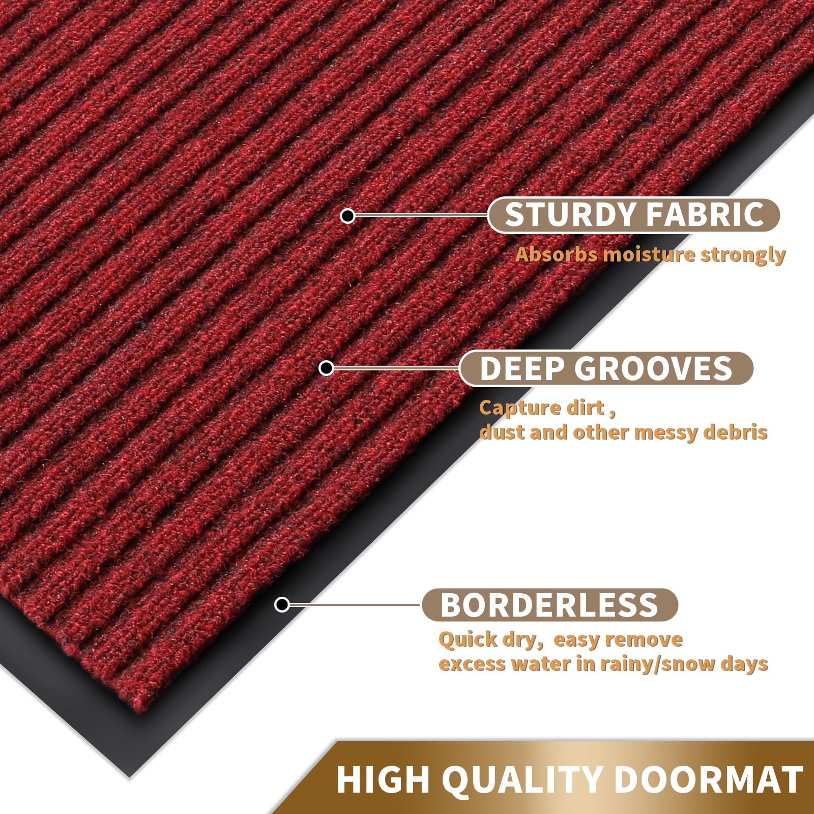 Yimobra primer plano de textura absorbente que demuestra captura de humedad