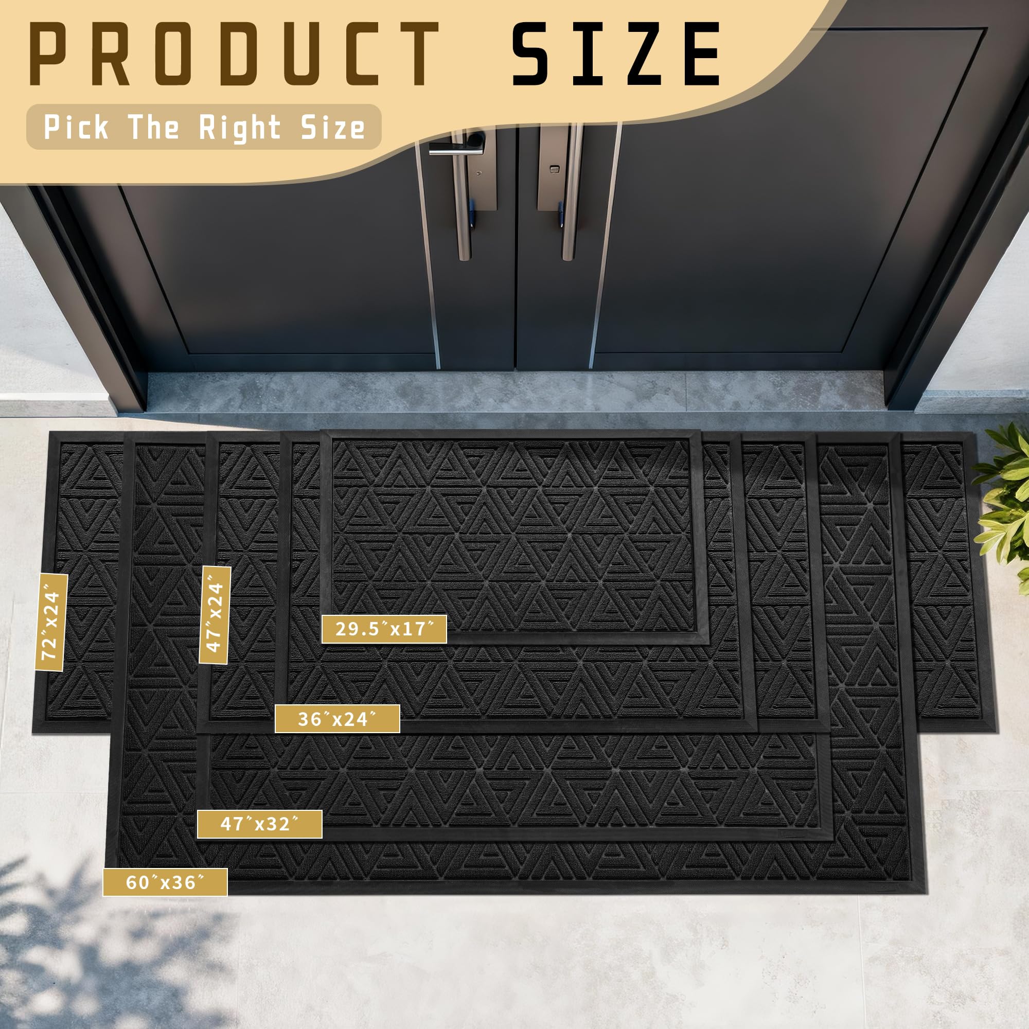 Yimobra primer plano textura triangular que atrapa suciedad eficazmente