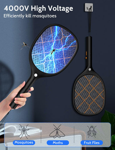 YISSVIC luz LED encendida facilitando capturar insectos por la noche