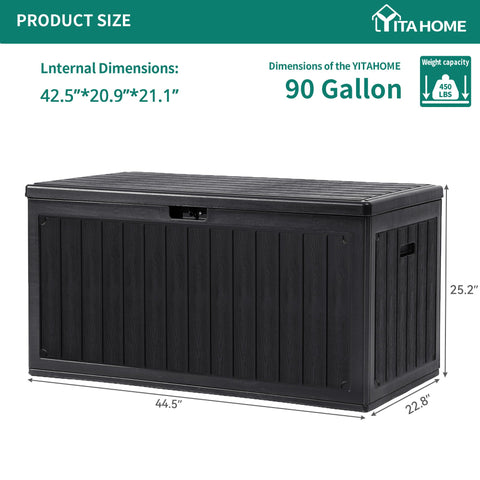 YITAHOME tapa con espacio para candado que ofrece almacenamiento seguro