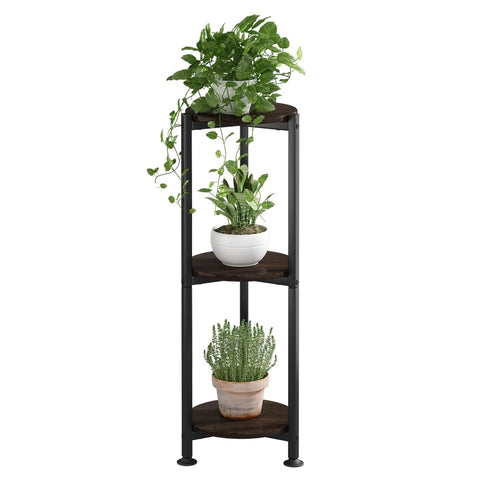 YIZAIJIA vista frontal del soporte de plantas mostrando estabilidad y diseño