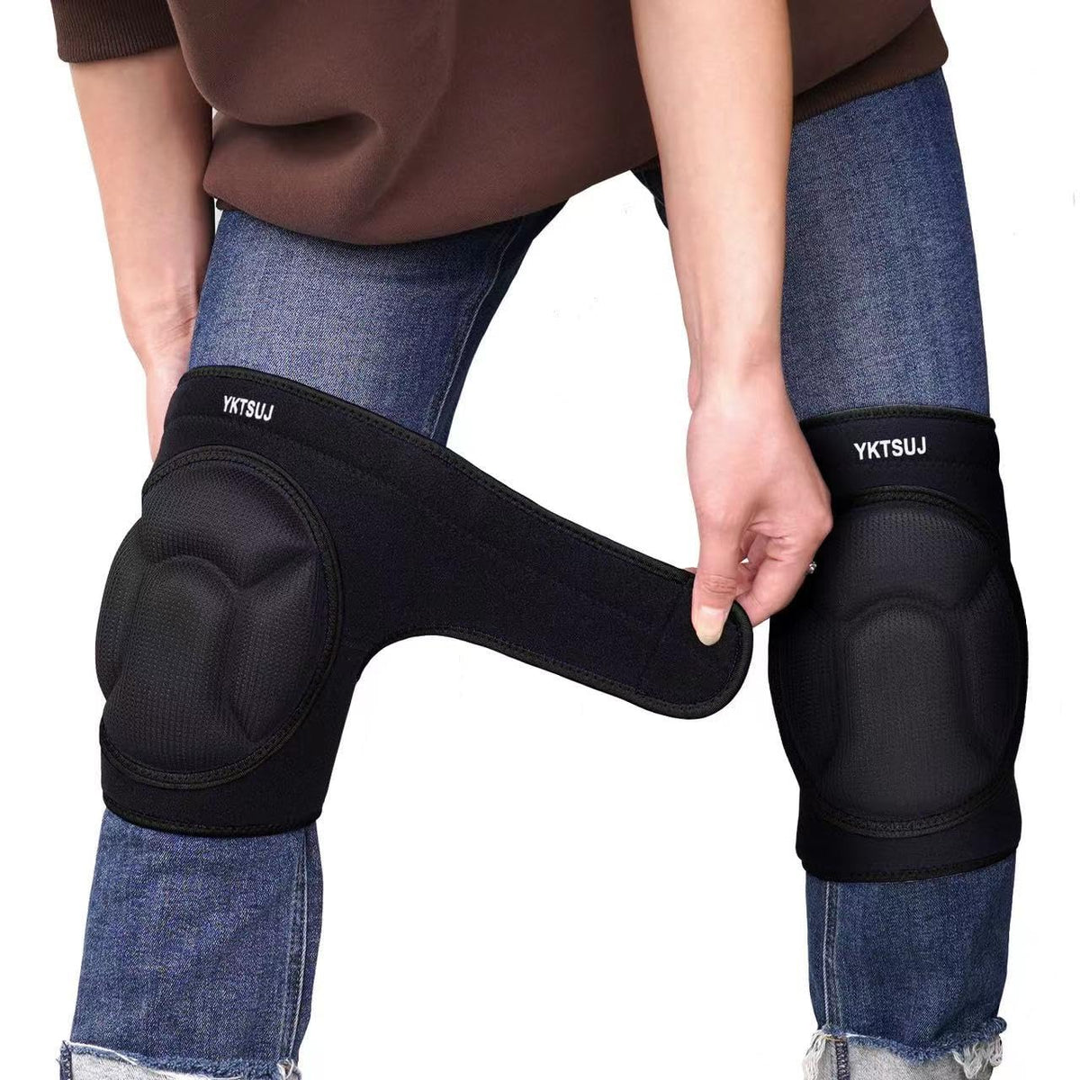 YKTSUJ rodillera frontal empaque protección cómoda y transpirable