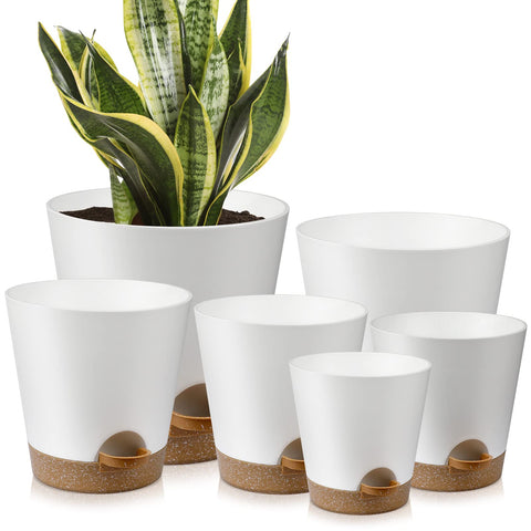 YNNICO juego de seis macetas frontal elegante y versátil
