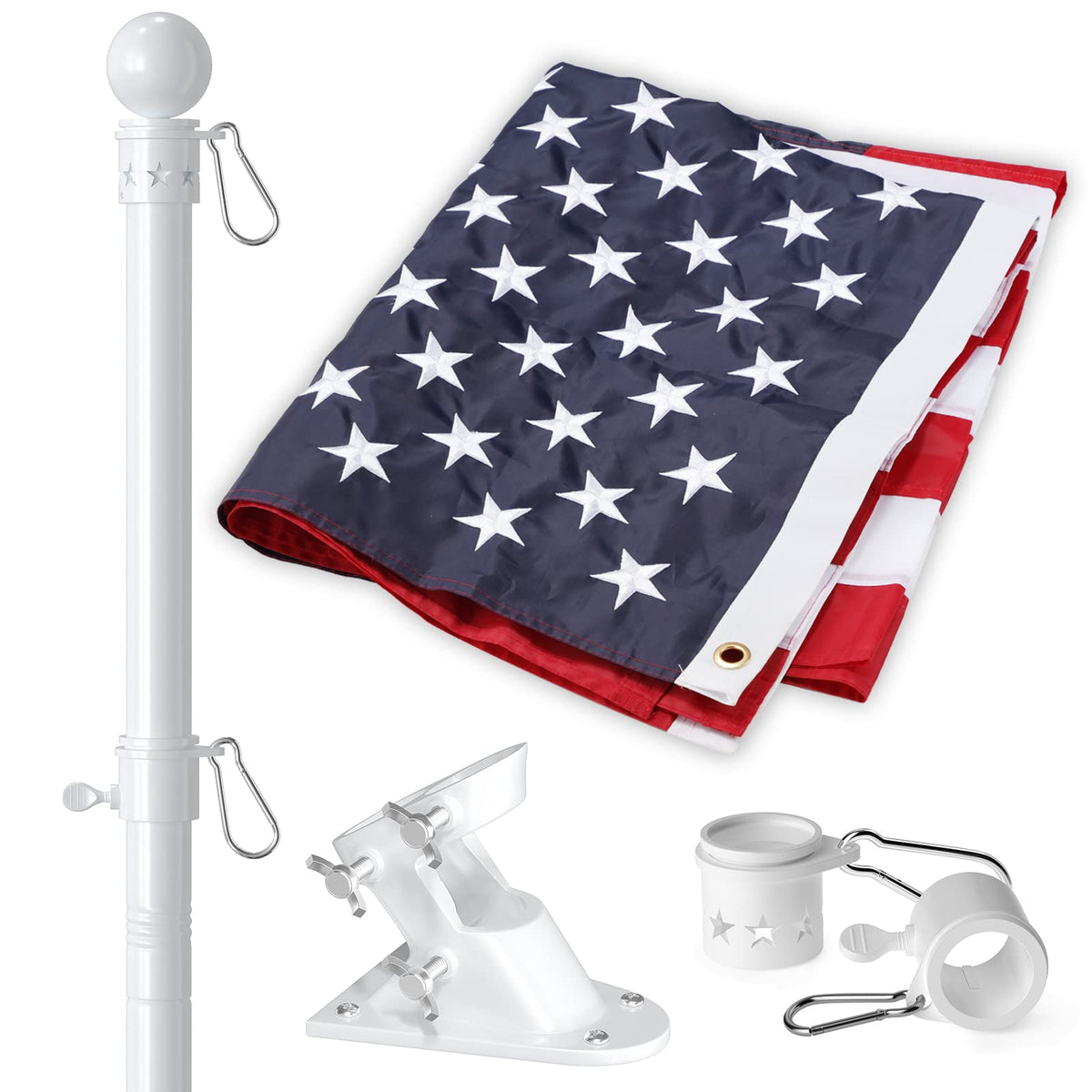 YOHSUGO bandera 3x5 ft vista frontal mostrando diseño y durabilidad