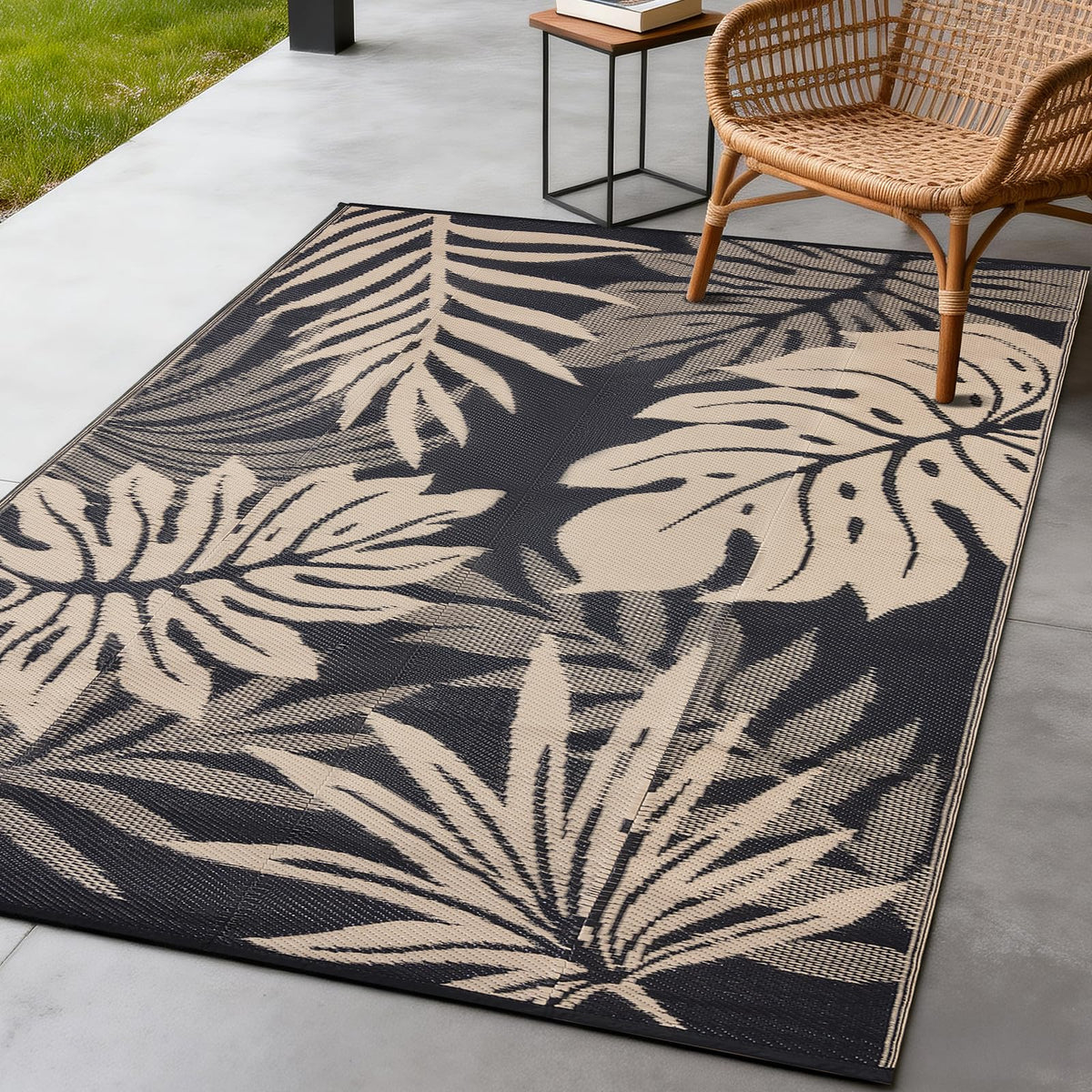 YONILE alfombra frontal desplegada mostrando diseño y tamaño