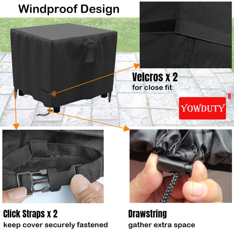YOWDUTY ventilaciones laterales para flujo de aire y menos condensación