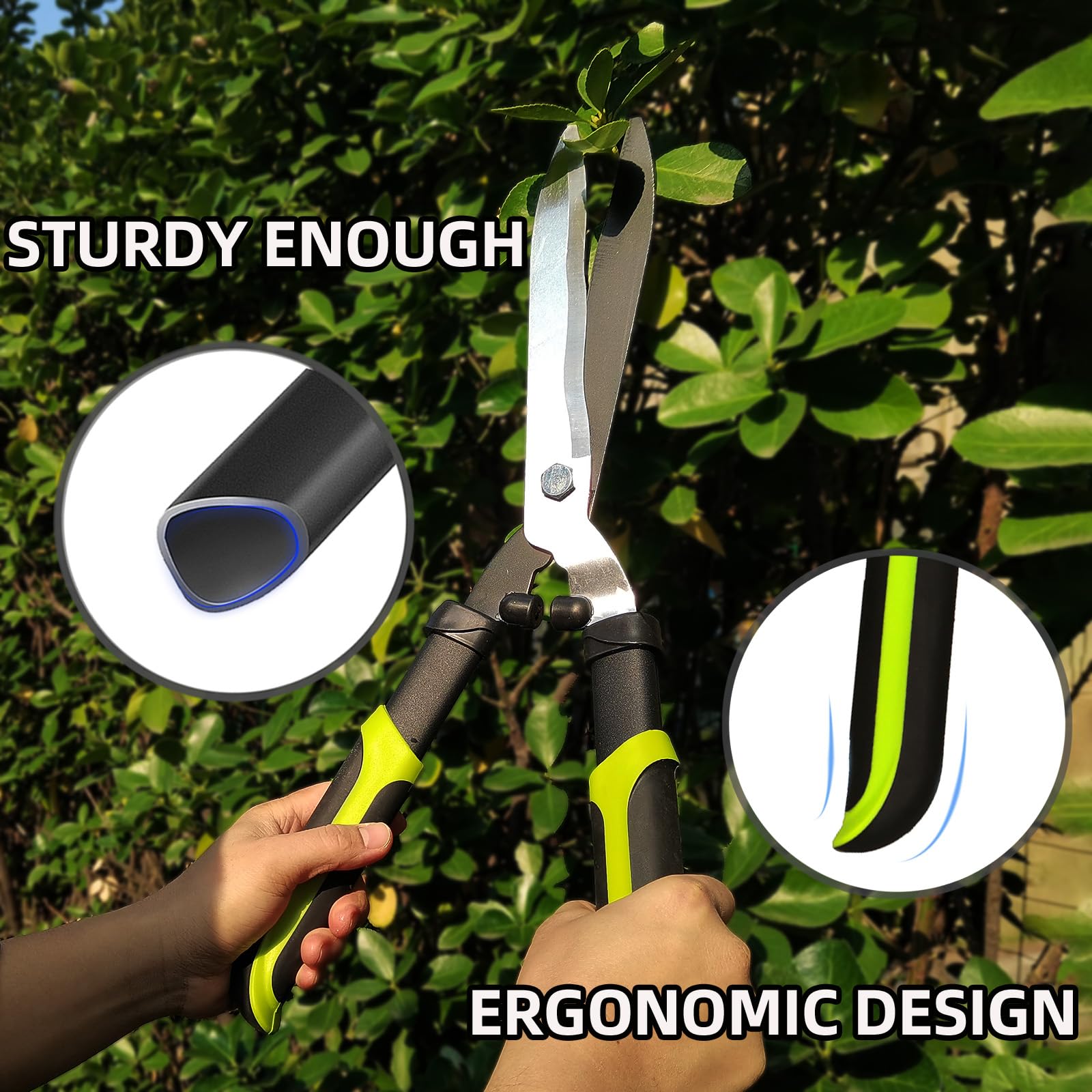 YRTSH empuñadura ergonómica con goma para confort prolongado