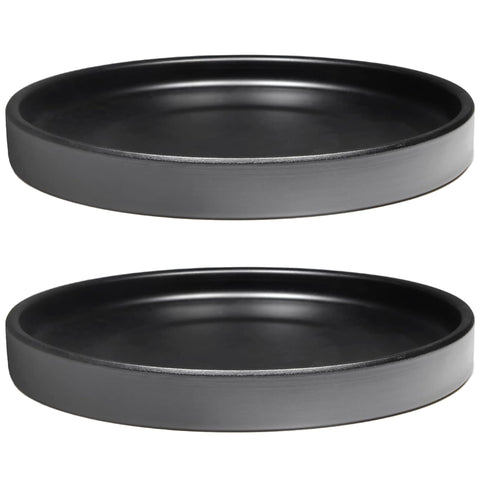 Yukfona platillo frontal negro protegiendo superficie elegante