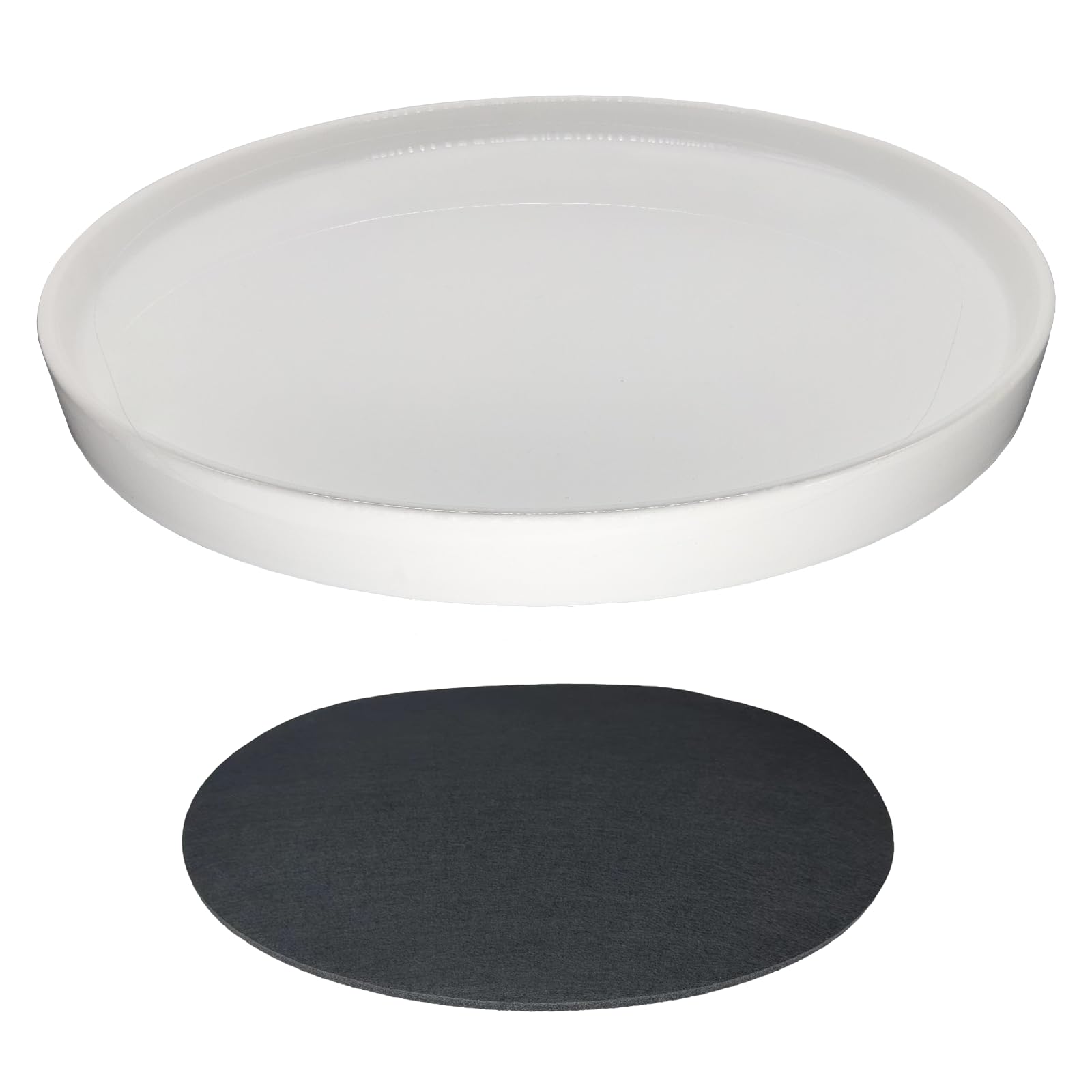 Yukfona platillo cerámico frontal mostrando diseño blanco y durabilidad