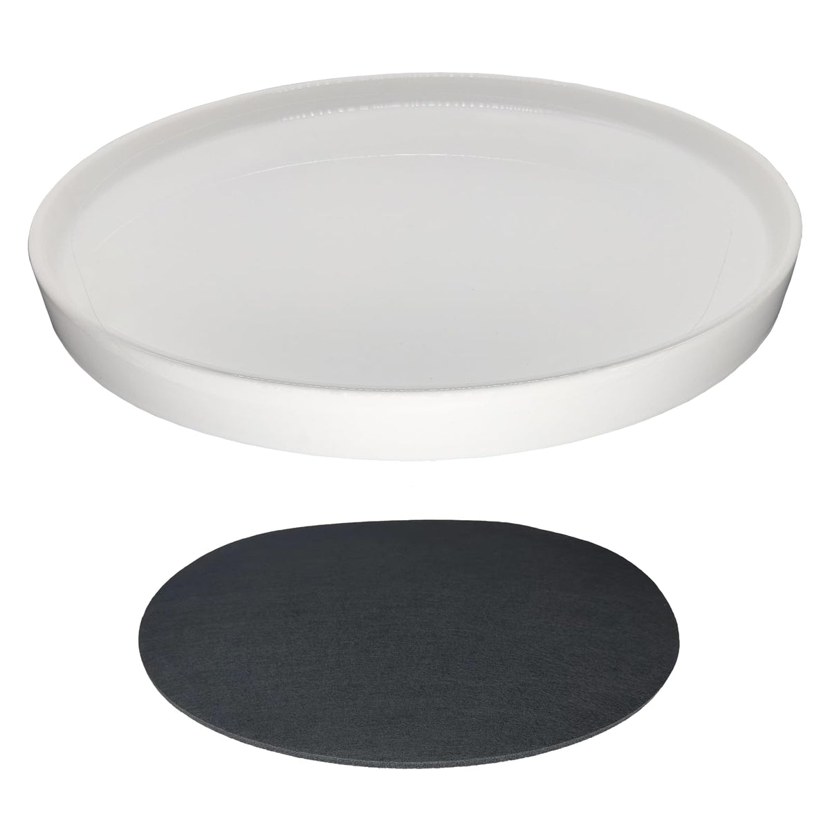 Yukfona platillo cerámico frontal mostrando diseño blanco y durabilidad