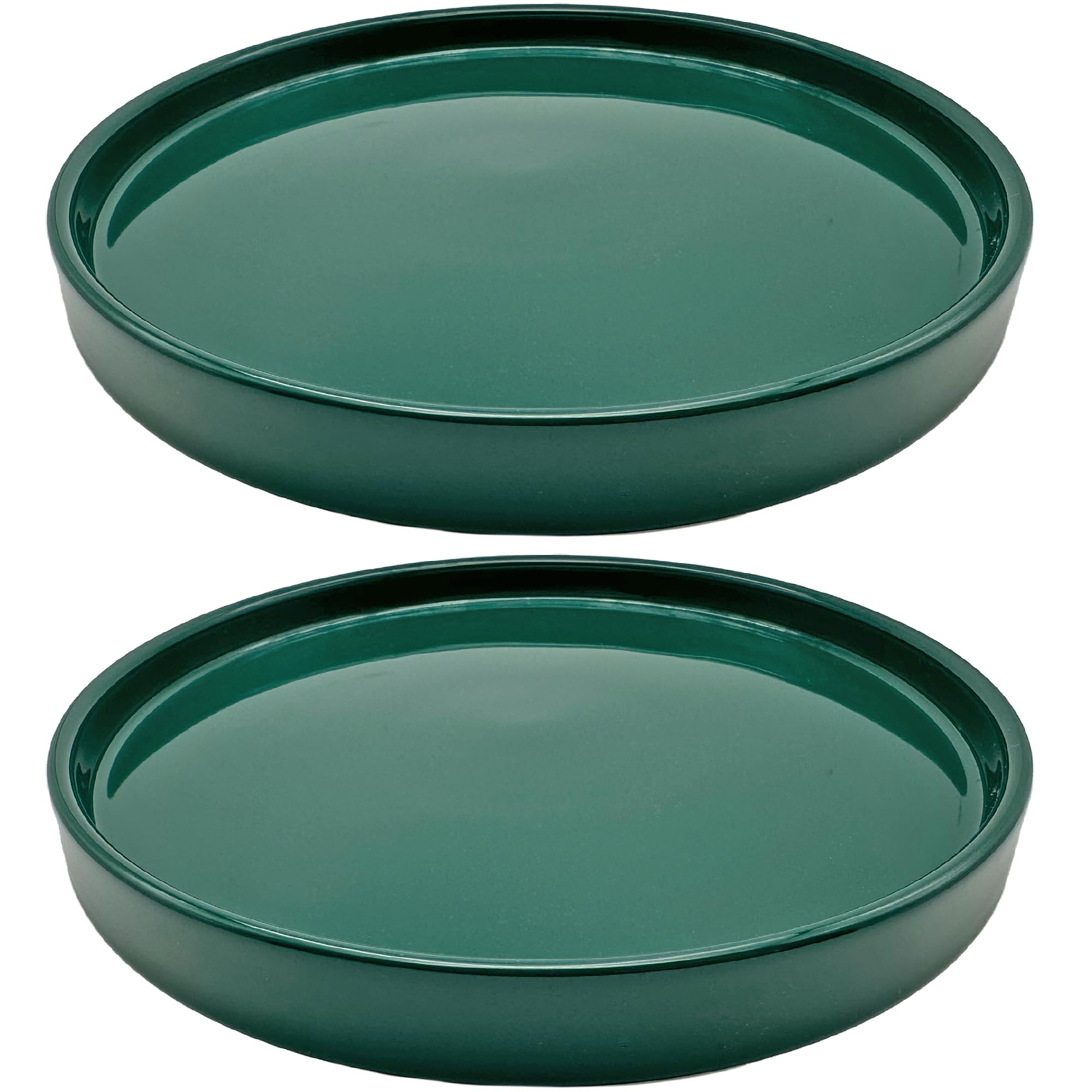 Yukfona plato cerámica frontal mostrando color verde y protección