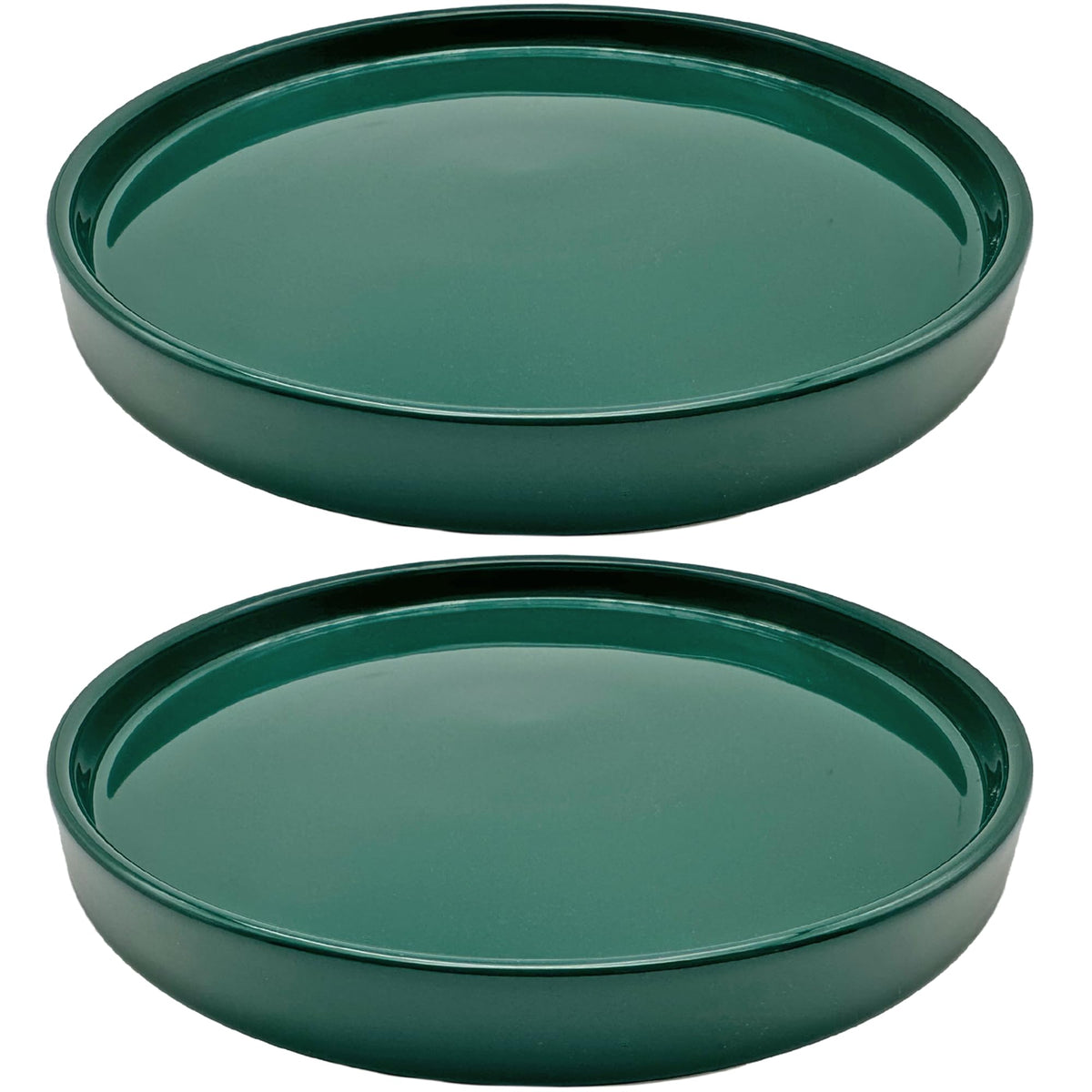 Yukfona plato cerámica frontal mostrando color verde y protección