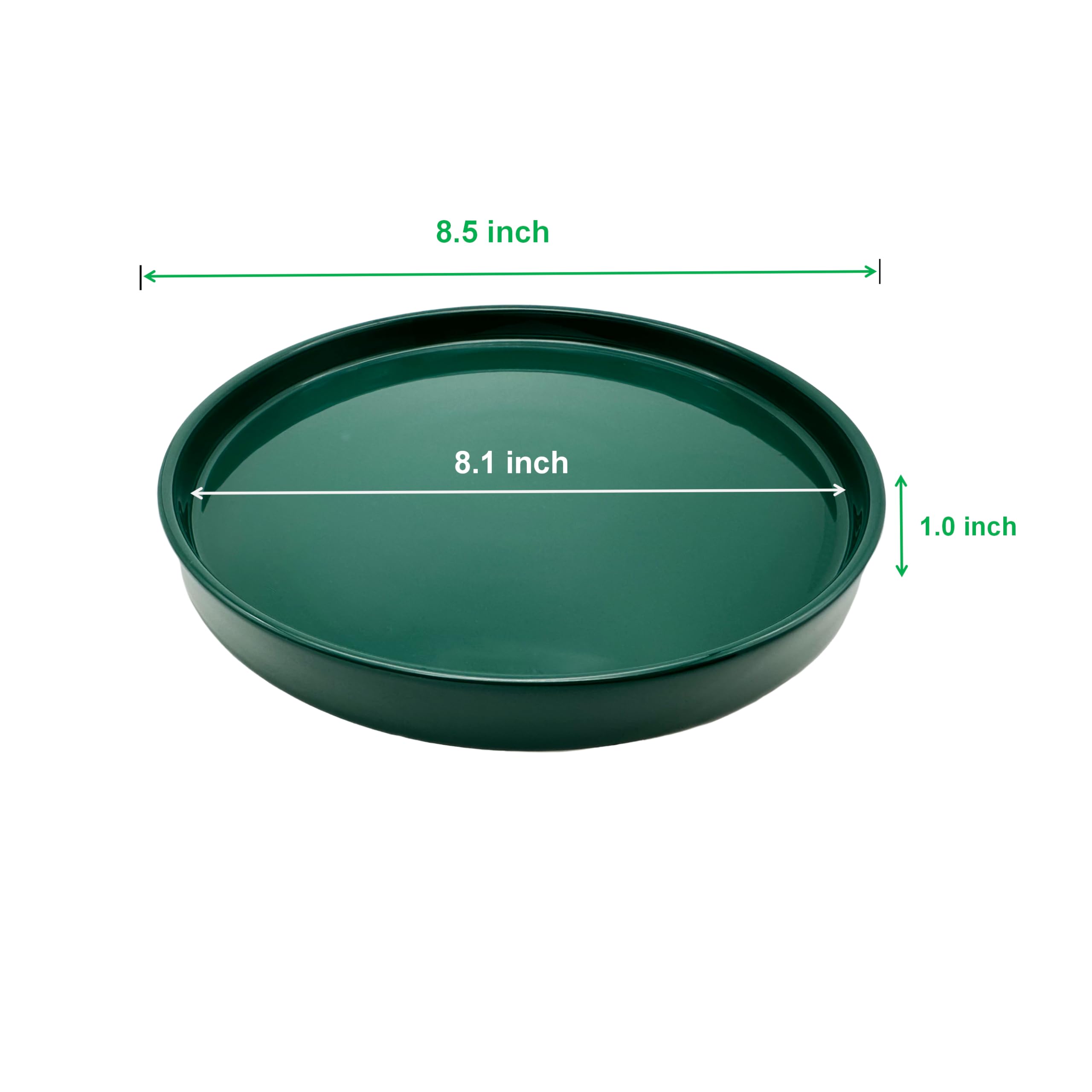 Yukfona plato con maceta encajada demostrando ajuste seguro