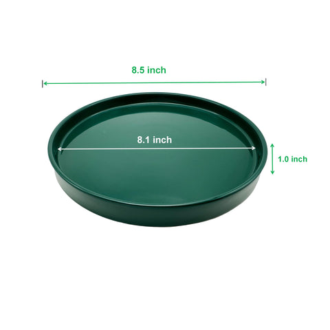 Yukfona plato con maceta encajada demostrando ajuste seguro