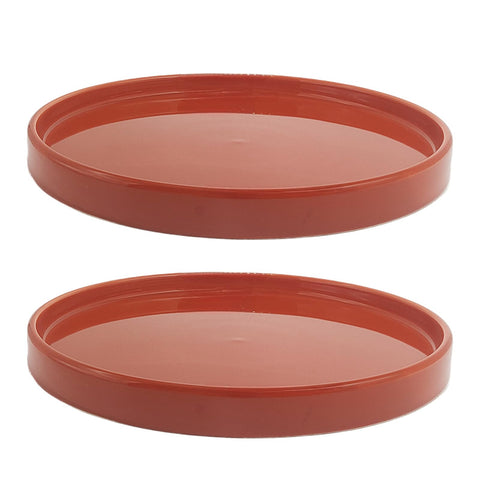 Yukfona plato frontal terracota mostrando acabado vidriado y protección