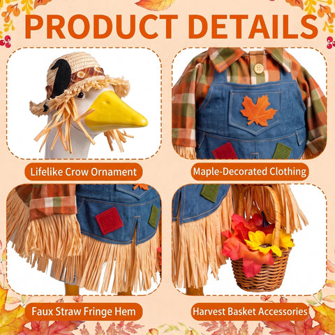 YVMMVY peto denim con apliques de hoja, añade carácter otoñal