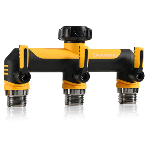 ZaakWang divisor frontal mostrando cuerpo ABS y salidas, durabilidad visible