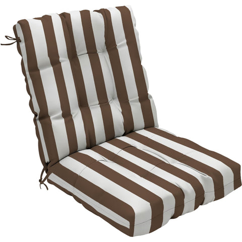 zanwu hwyd vista frontal cojín rayas marrón, apariencia elegante y resistente