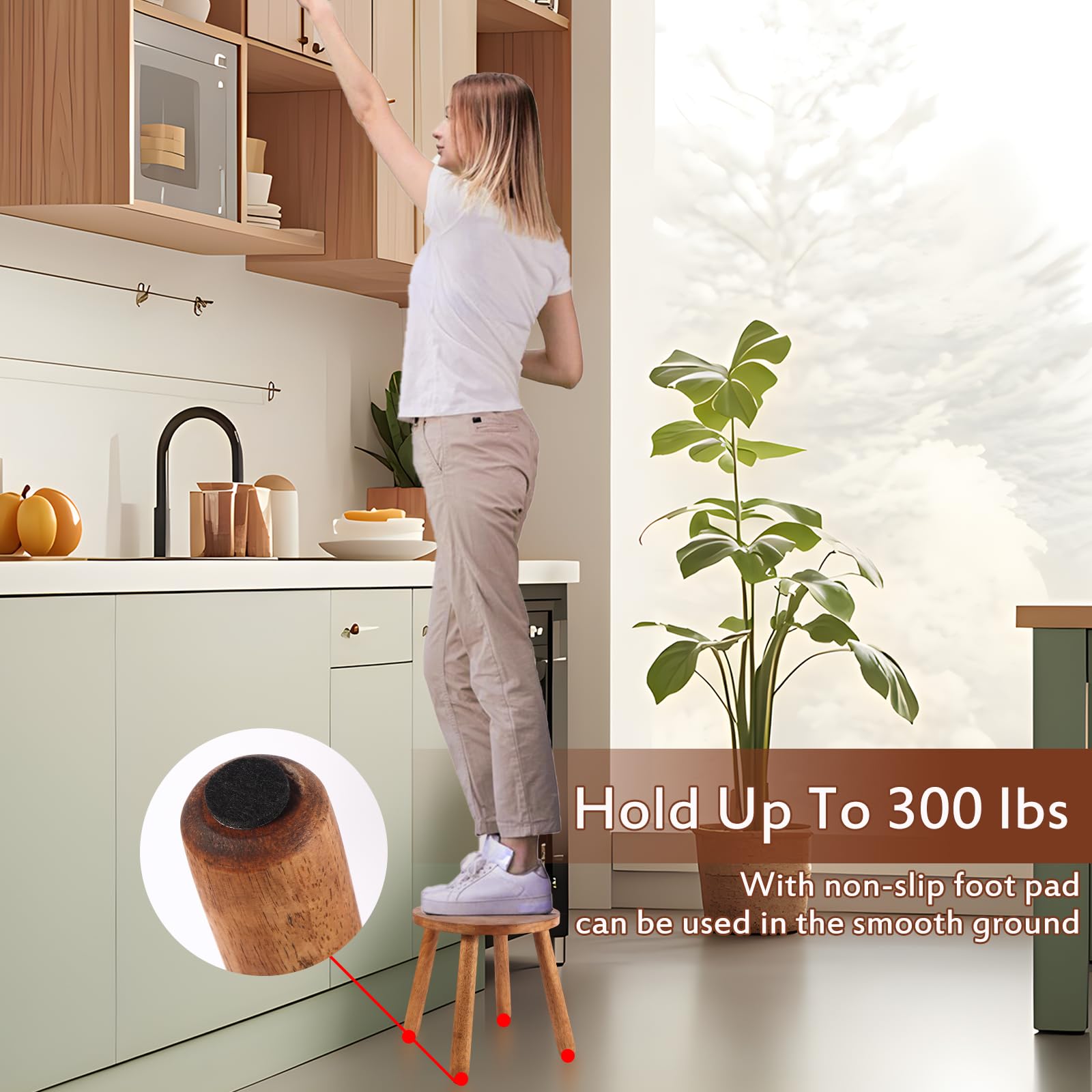 zaowofires banqueta usada como soporte para maceta decorativa