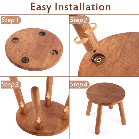 zaowofires taburete usado como soporte de planta, elevación estable y decorativa