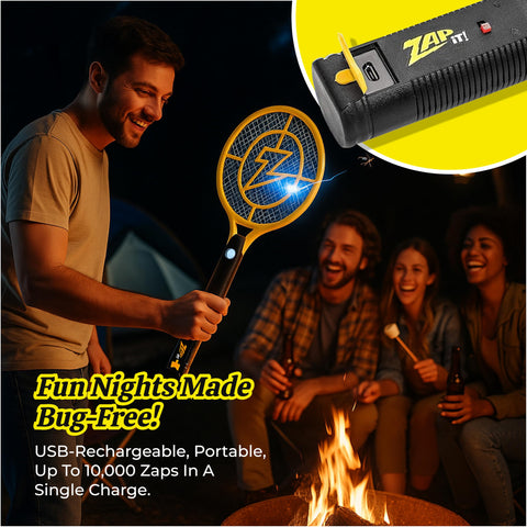 ZAP IT! empaque con raqueta y accesorios, listo para usar y transportar