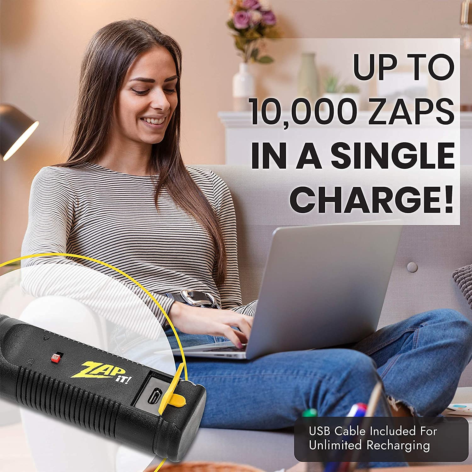 ZAP IT! asa ergonómica que facilita el agarre y reduce fatiga