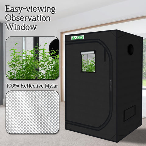 zazzy puerta y ventana de observación para revisar plantas sin abrir totalmente