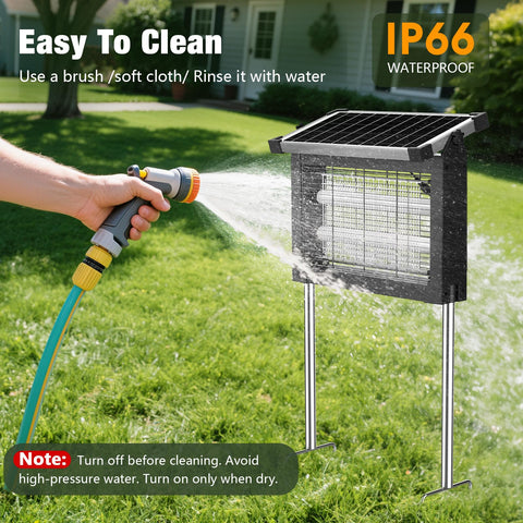 zechuan detalle de la rejilla de 4500V que elimina insectos de forma eficaz