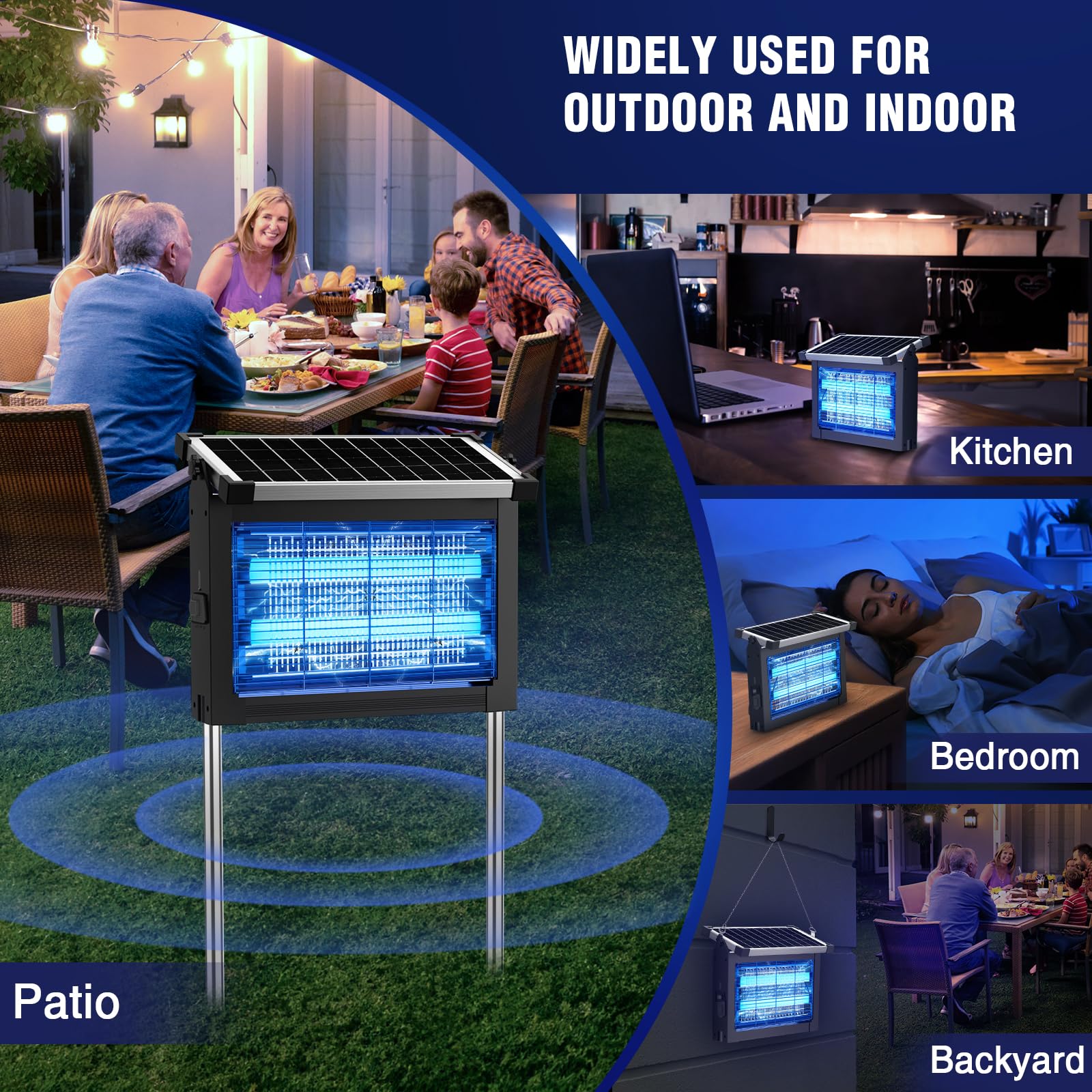 zechuan en patio nocturno reduciendo mosquitos para noches al aire libre