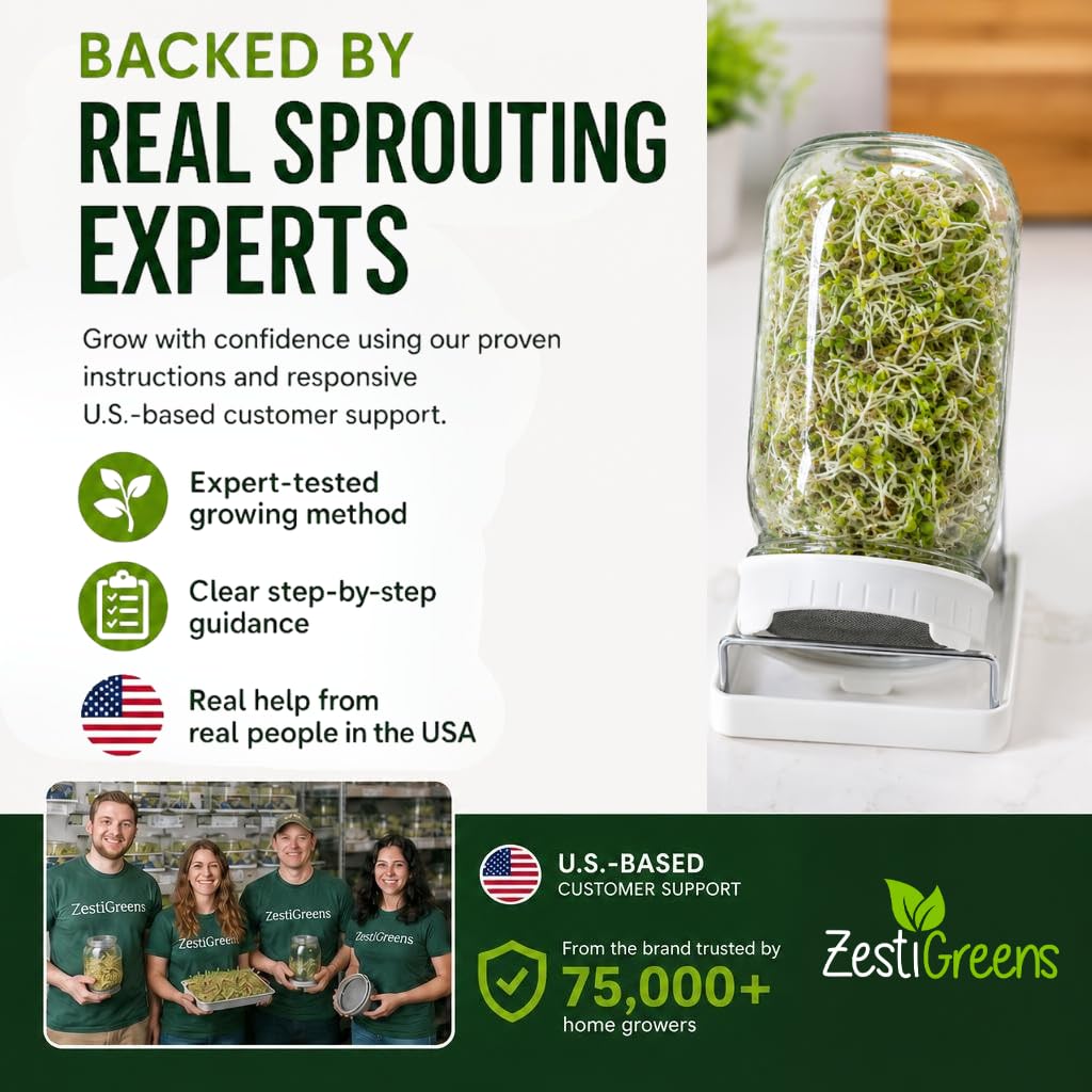ZESTIGREENS brotes de alfalfa en cuenco listos para añadir a recetas