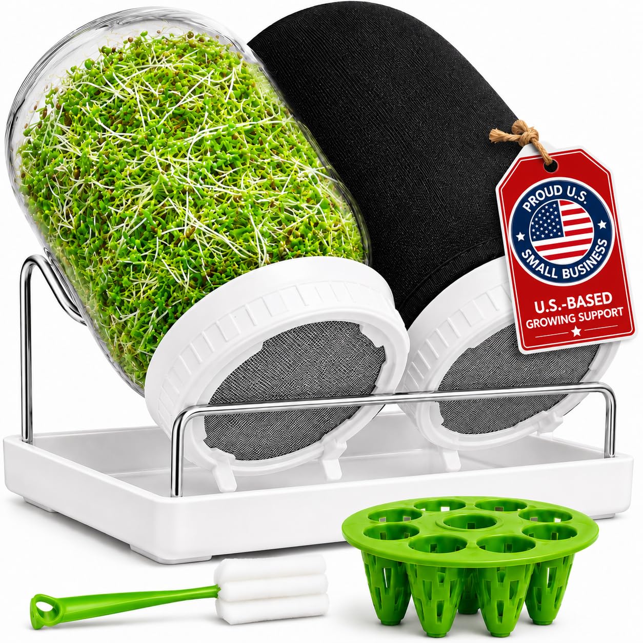 ZESTIGREENS frascos frontales mostrando capacidad y claridad