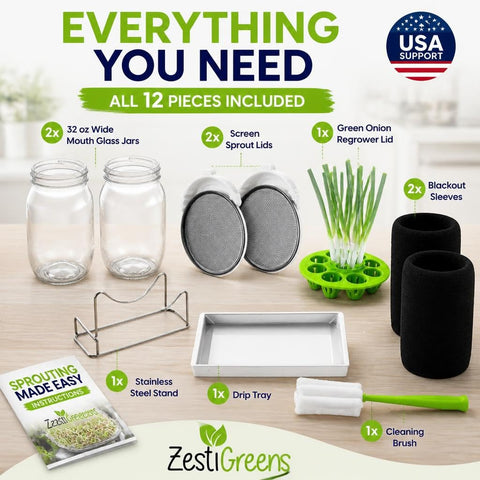 ZESTIGREENS soporte de acero inoxidable manteniendo frascos estables