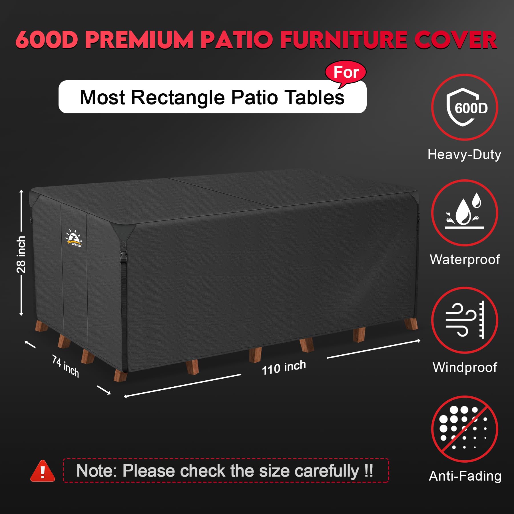 Zettum primer plano del tejido 600D mostrando resistencia y impermeabilidad