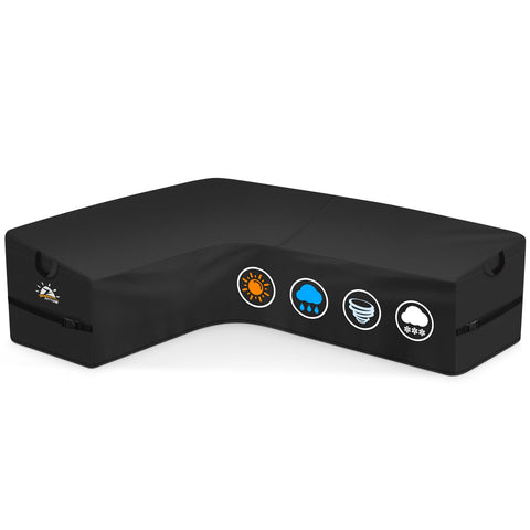 Zettum funda frontal para seccional mostrando cobertura completa y ajuste seguro