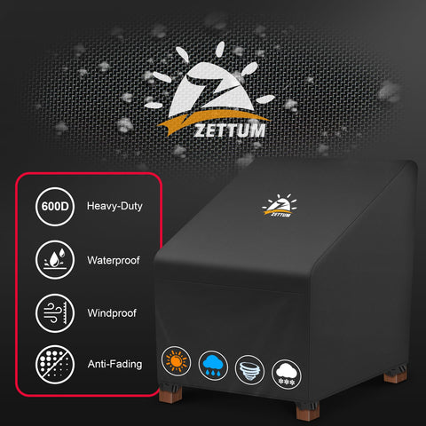 Zettum hebilla de cierre rápido asegurando la funda contra viento
