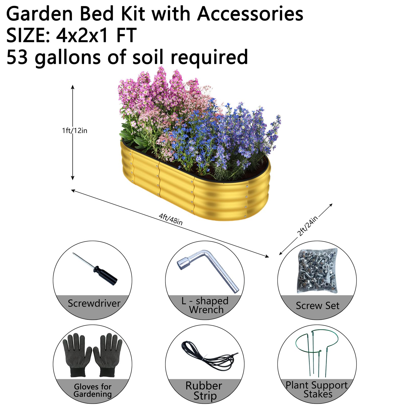 ZFHgarden textura galvanizada resistente que protege contra óxido