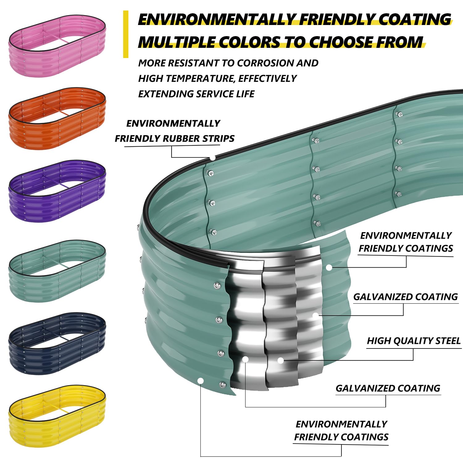 ZFHgarden primer plano textura galvanizada y protección anticorrosiva