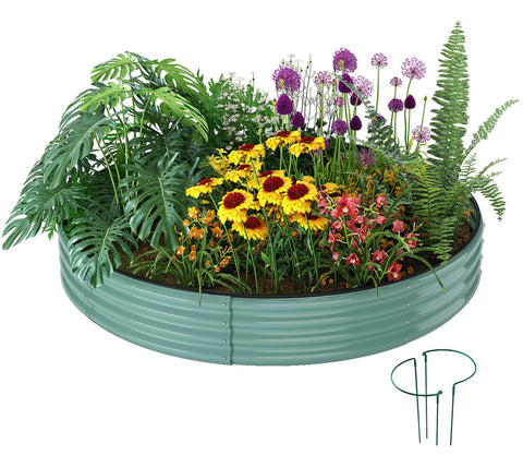 ZFHgarden jardinera frontal galvanizada mostrando capacidad y diseño resistente