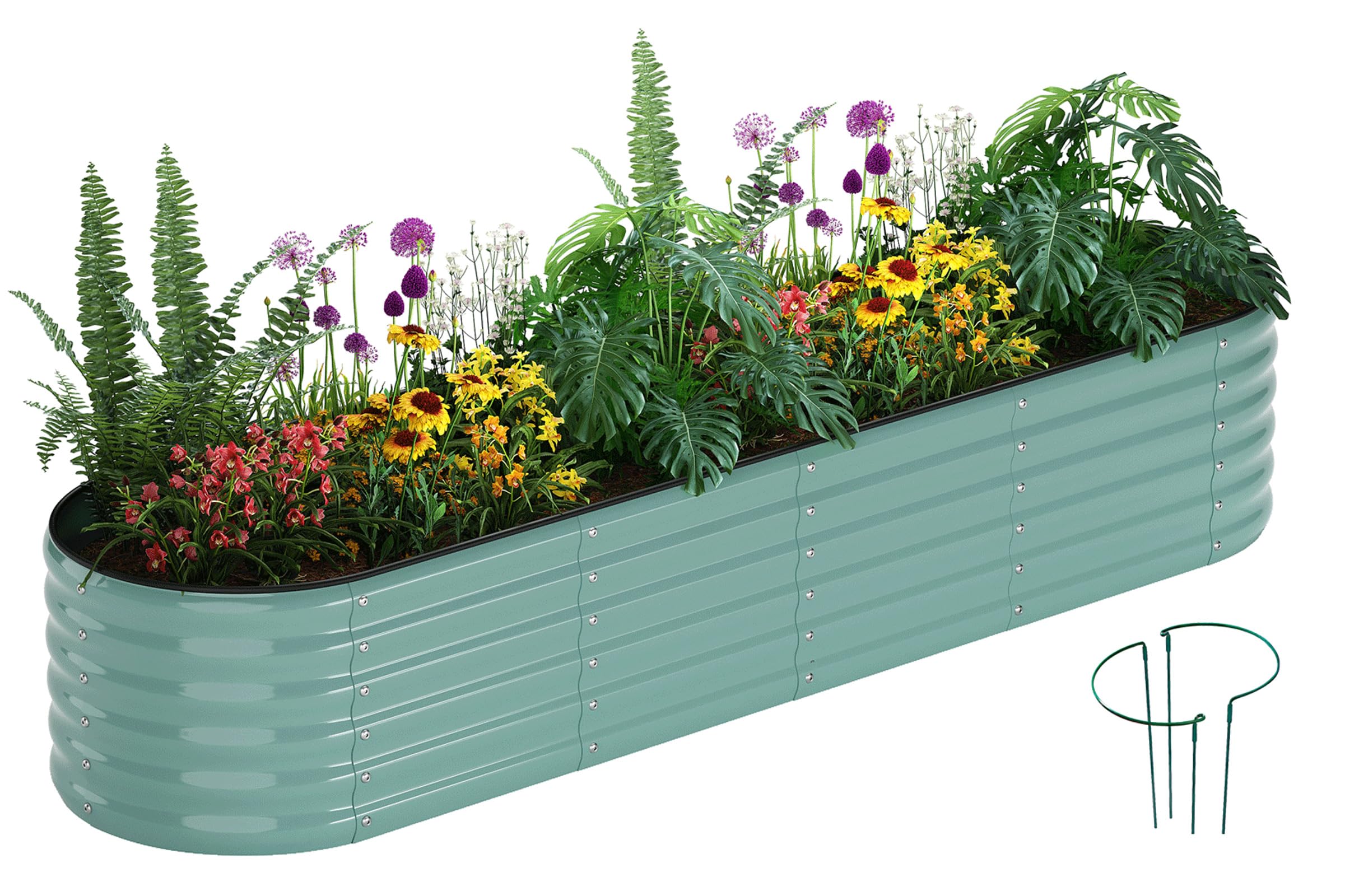 ZFHgarden jardinera frontal mostrando forma y acabado resistente