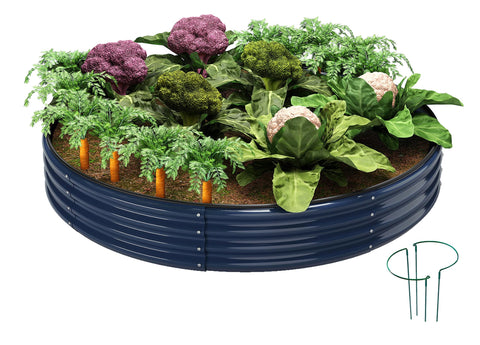 ZFHgarden maceta redonda frontal mostrando su forma y capacidad