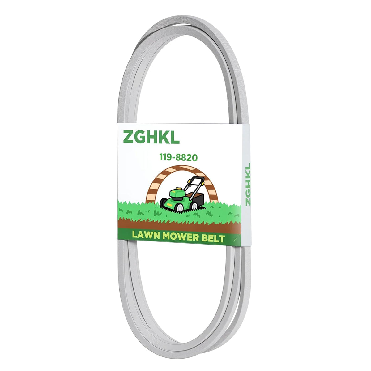 ZGHKL correa frontal en empaque mostrando ancho y longitud, asegura compatibilidad